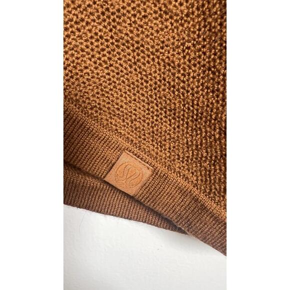 lululemon Merino Wool Honeycomb sweater Butternut Brown crewneck women’s 2 - Picture 6 of 8
